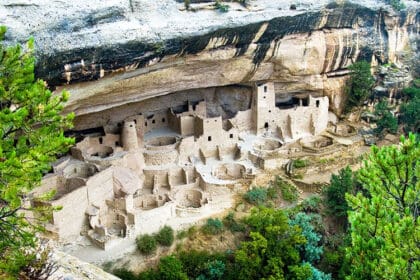 Cliff Dwellings Of Mesa Verde In Colorado
