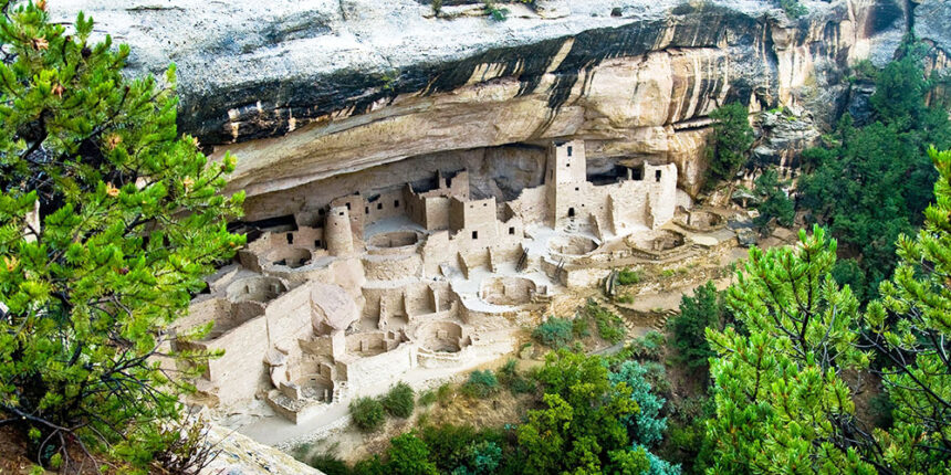 Cliff Dwellings Of Mesa Verde In Colorado