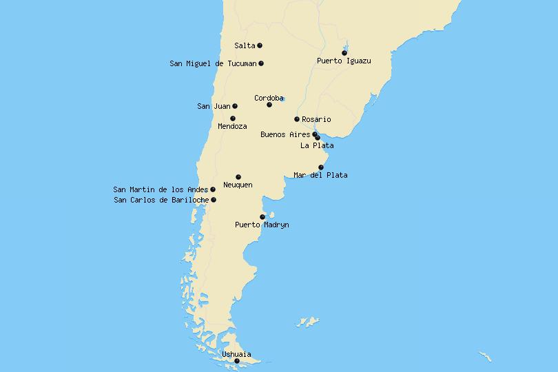 Cities_Argentina_Map
