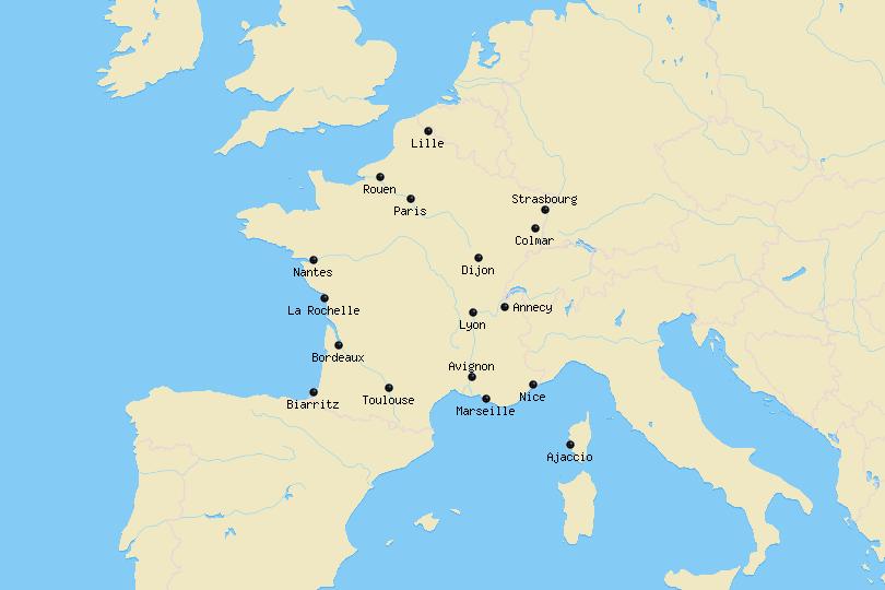 Cities_France_Map
