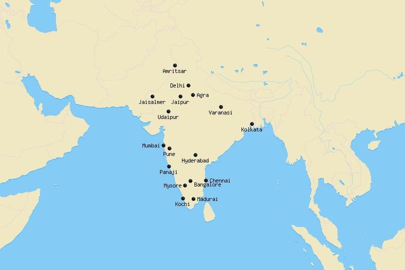 Cities_India_Map