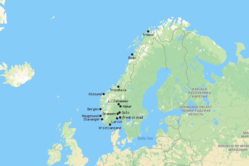 Cities_Norway_Map