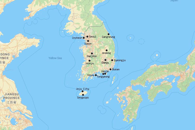 Cities_South_Korea_Map