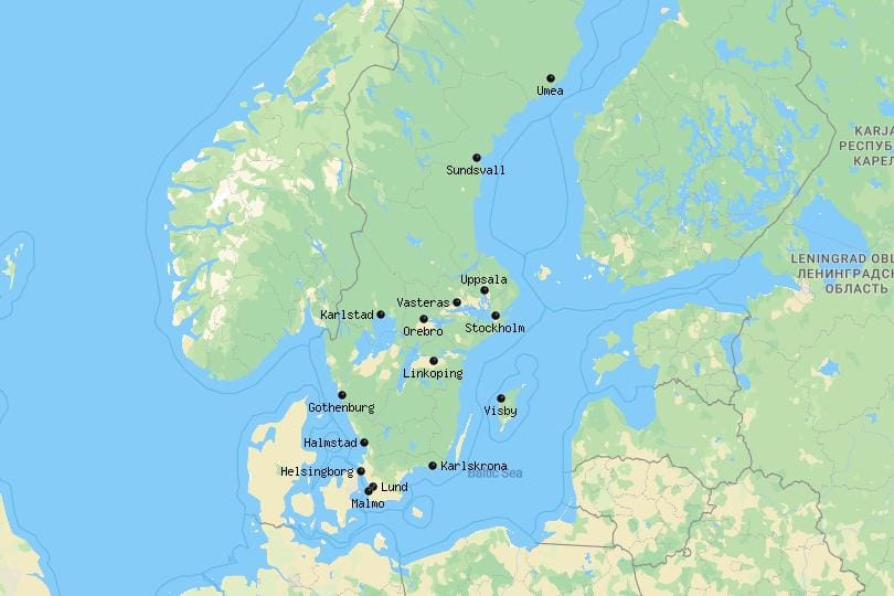 Cities_Sweden_Map