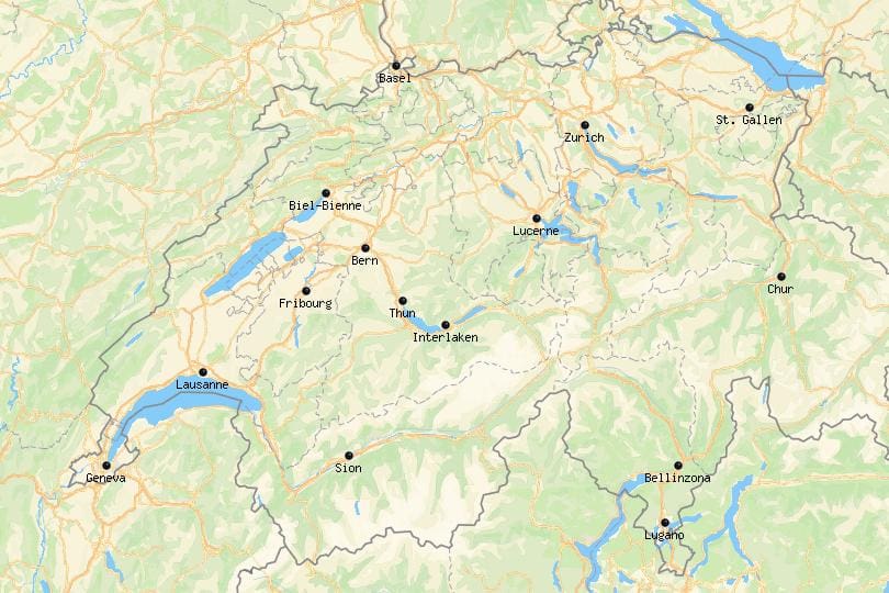 Cities_Switzerland_Map