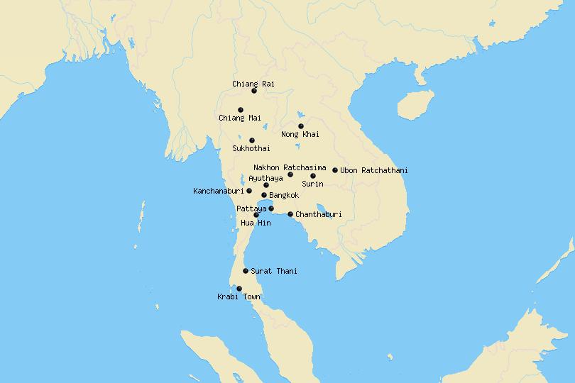 Cities_Thailand_Map