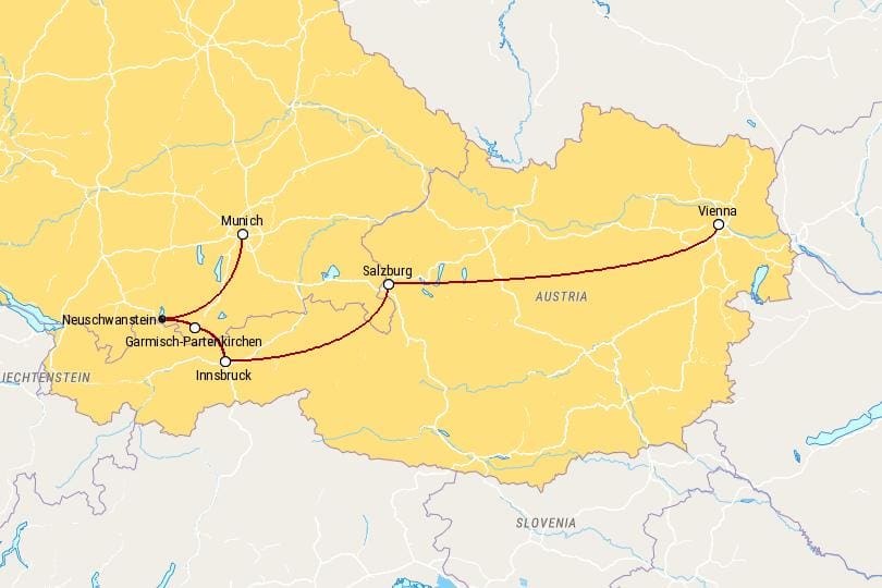 Munich_To_Vienna_Map