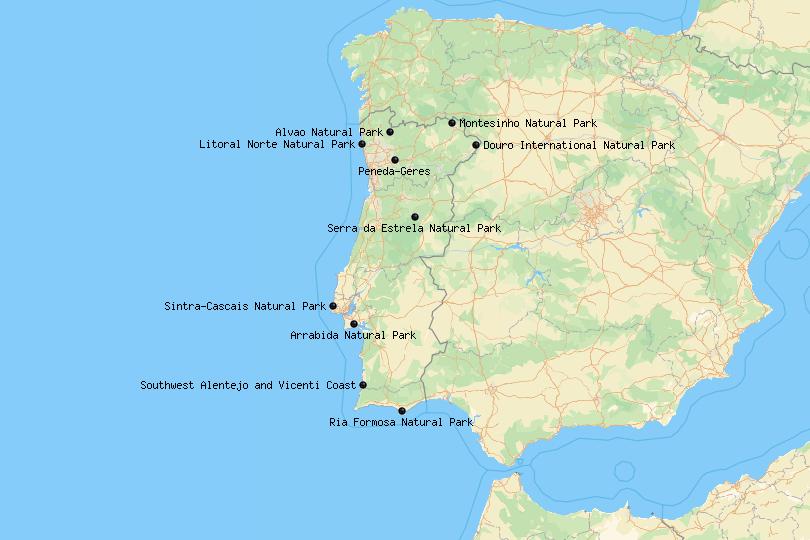 National_Parks_Portugal_Map