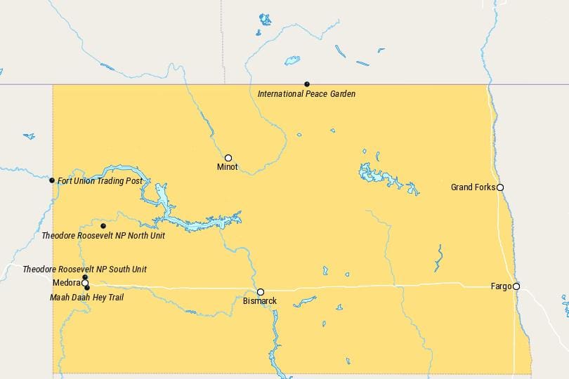 North_Dakota_Map