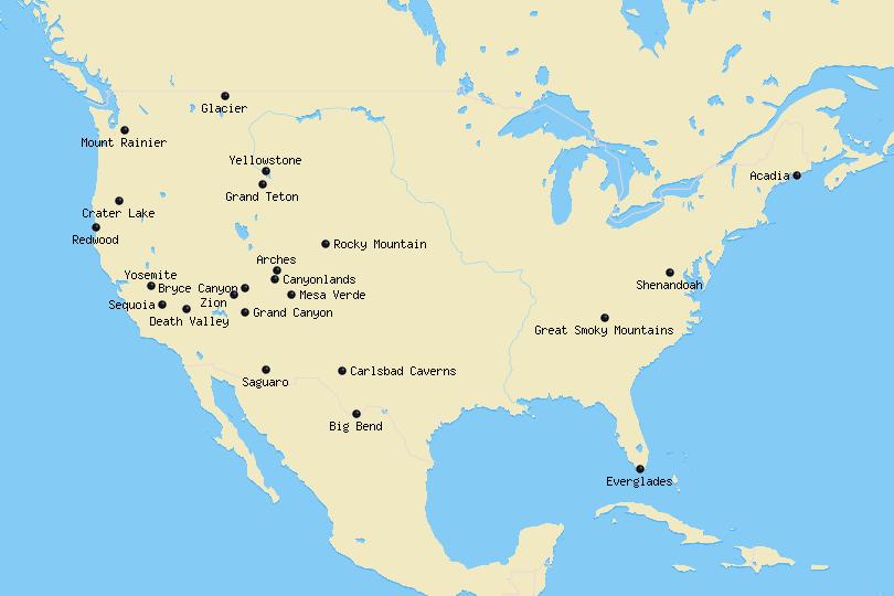 Usa_National_Parks_Map