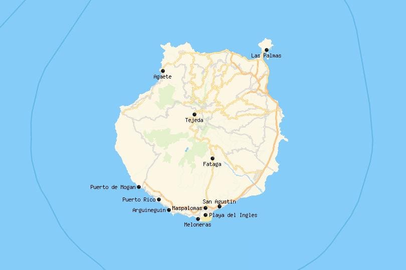 Where_To_Stay_Gran_Canaria_Map