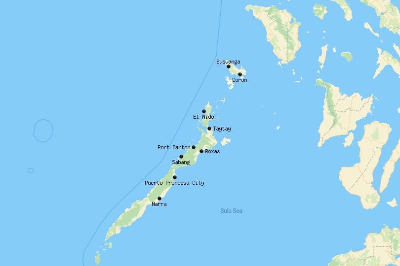 Where_To_Stay_Palawan_Map