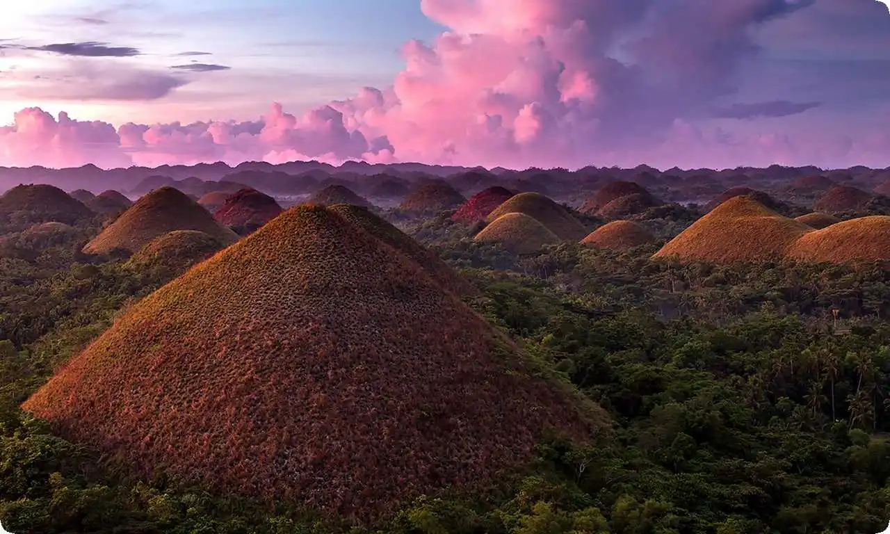 Chocolate Hills Of Bohol Island, Philippines