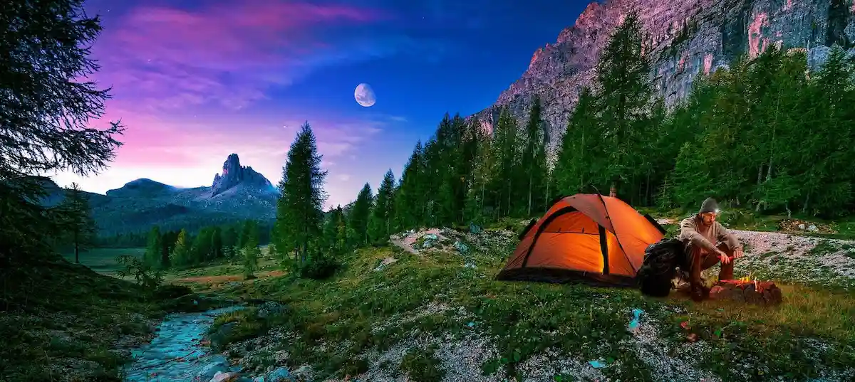 Camp In The Mountains By Yourself
