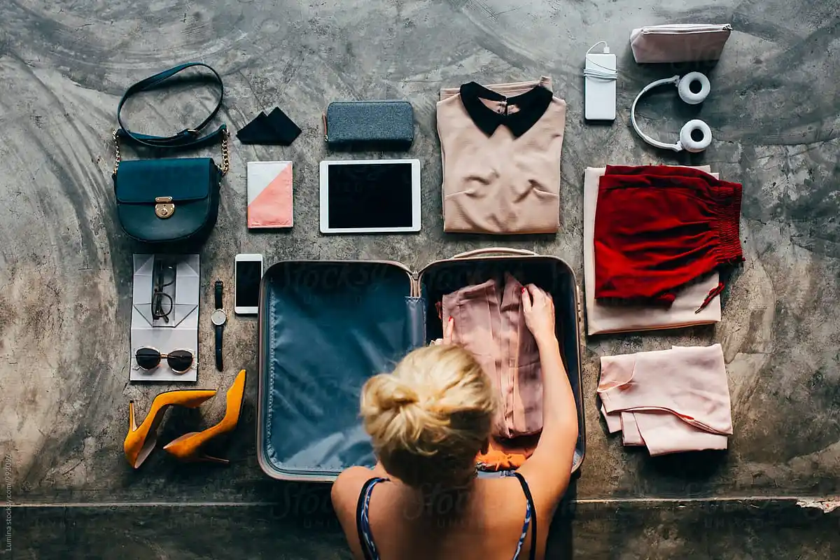 Carry Things In The Bag Things Packed In A Traveling Bag