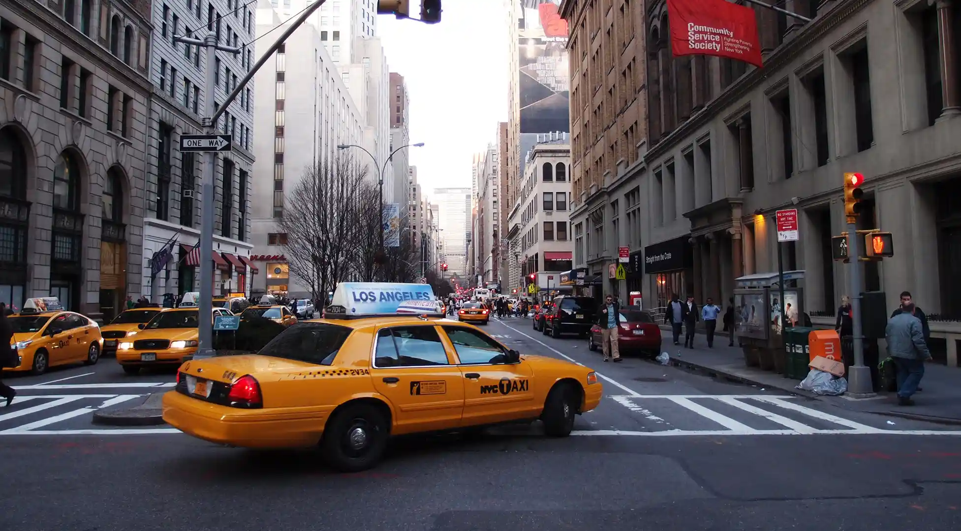 New York Taxi New York Street New York Street Wallpaper